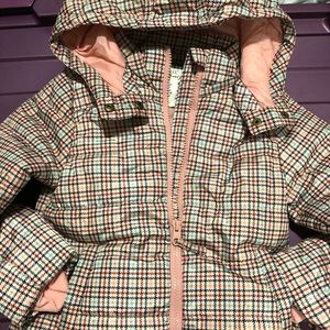 New h&m girl size 3t-4t jacket coat checker